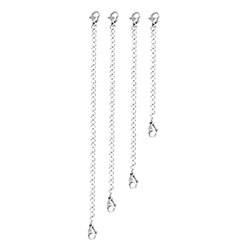 FONDOTIN 4 STÜCKE Teiliges Kettenverlängerungsset mit Karabinerhaken für DIY Schmuckherstellung Verlängerungsketten für und Armbänder von FONDOTIN