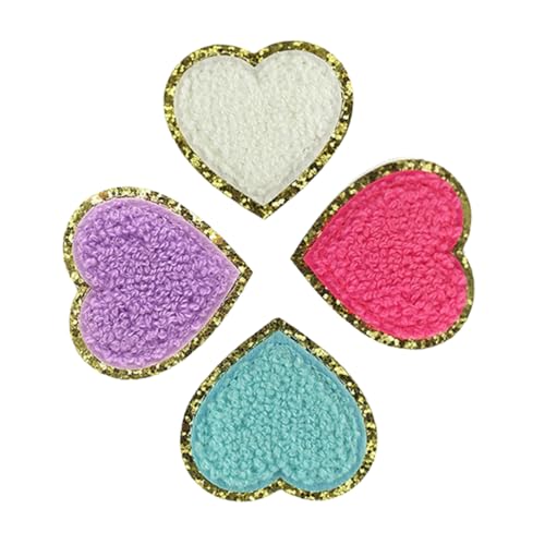 FONDOTIN 4 Stück Dekorative Patches für Kleidung Multifunktionale Polyester Patches für Jacken Hüte und Taschen Zufällige Farben zum Aufbügeln und Nähen Zufällige Farbe Zufällige Farbe von FONDOTIN