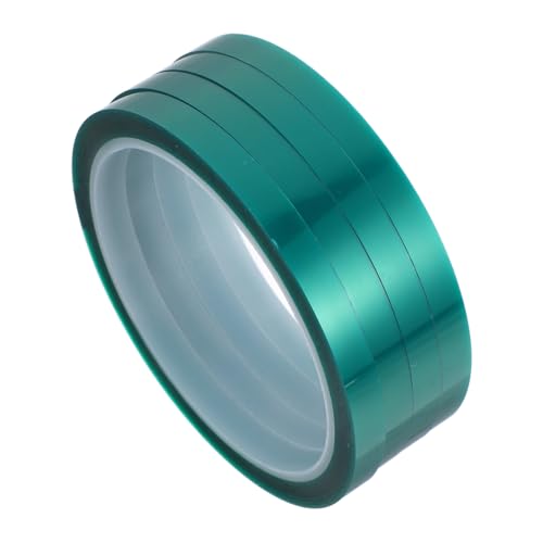 FONDOTIN 4 Stück Hochtemperatur Isolierband Grünes Epoxidharz Klebeband für Bastelarbeiten Hitzebeständig Leicht Abziehbar für Haushalts und Industrieanwendungen für Epoxidharz Formen und von FONDOTIN
