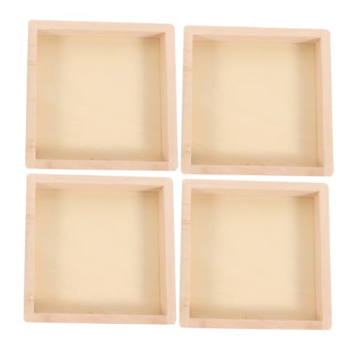 FONDOTIN 4 Stück Holz Organizer für Puzzle Teiliges Stabile Naturbelassene Holz Tabletts zur Aufbewahrung und Präsentation von Bausteinen Rutschfest und Langlebig für Holzpuzzle FONDOTIN 4 Stück Holz Organizer für Puzzle Teiliges Stabile Naturbelassene Holz Tabletts zur Aufbewahrung und Präsentation von Bausteinen Rutschfest und Langlebig für Holzpuzzle von FONDOTIN