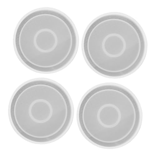 FONDOTIN 4 Stück Runde Silikonformen für Untersetzer DIY Epoxidharz Gießform für Getränkeuntersetzer Langlebig für Kreative Dekorationen für und Bastelprojekte FONDOTIN 4 Stück Runde Silikonformen für Untersetzer DIY Epoxidharz Gießform für Getränkeuntersetzer Langlebig für Kreative Dekorationen für und Bastelprojekte von FONDOTIN