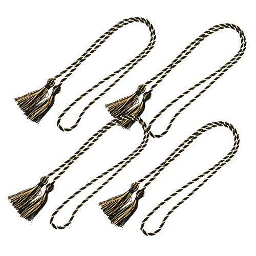 FONDOTIN 4 Stück Teiliges Abschluss Ehrenseil Geflochtene Quasten Schwarz Gold Abschluss Party Dekoration für Bachelor Abschlussfeier und Graduierung FONDOTIN 4 Stück Teiliges Abschluss Ehrenseil Geflochtene Quasten Schwarz Gold Abschluss Party Dekoration für Bachelor Abschlussfeier und Graduierung von FONDOTIN