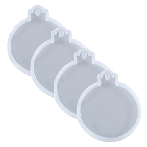 FONDOTIN 4 Stück Teiliges Flexibles Silikonmold Runde DIY Weihnachtsschilder Epoxidharz Gießform Geruchlos Langlebig Leicht zu Reinigen für Kreative Bastelarbeiten FONDOTIN 4 Stück Teiliges Flexibles Silikonmold Runde DIY Weihnachtsschilder Epoxidharz Gießform Geruchlos Langlebig Leicht zu Reinigen für Kreative Bastelarbeiten von FONDOTIN