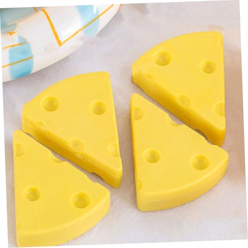 FONDOTIN 4 Stück Teiliges Käse radiergummis aus Strapazierfähigem Gummi Lustige Radiergummi Käseform für Schule und Party als Halloween dekoration und Geschenk Weiche Niedliche von FONDOTIN