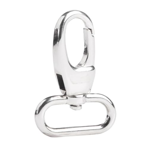 FONDOTIN 4 Stück Teiliges Metall Drehhaken Schnellverschluss Karabiner Tasche Langlebig Rostfrei Voll Drehbar für Schulterriemen Vielseitig Einsetzbar für Taschen Schlüssel von FONDOTIN