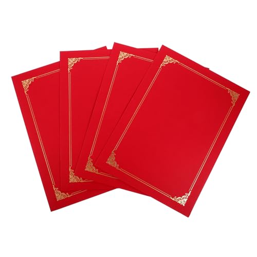 FONDOTIN 4 Stück Zertifikatenschutz Hüllen aus Papier Robuste Urkundenmappe mit Abgerundeten Ecken Schützend und Langlebig Geeignet für Diplome Zeugnisse Dokumentenaufbewahrung FONDOTIN 4 Stück Zertifikatenschutz Hüllen aus Papier Robuste Urkundenmappe mit Abgerundeten Ecken Schützend und Langlebig Geeignet für Diplome Zeugnisse Dokumentenaufbewahrung von FONDOTIN