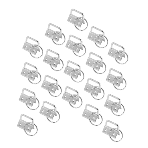 FONDOTIN 40 Stück Schlüsselring Clips DIY Taschen Zubehör Schnappverschluss Handgelenksband Endkappen für Gürtel Armband Basteln Silber FONDOTIN 40 Stück Schlüsselring Clips DIY Taschen Zubehör Schnappverschluss Handgelenksband Endkappen für Gürtel Armband Basteln Silber von FONDOTIN