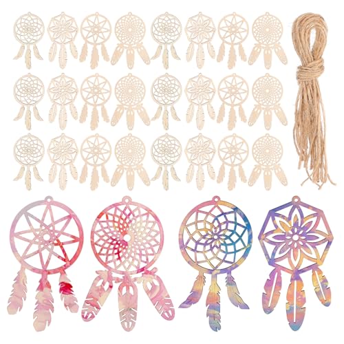 FONDOTIN 40 Stück Teiliges Holz Hängedekorationen DIY Kits Holz für Kreative Bastelprojekte für Schlafzimmer Kinderzimmer und Hochzeiten FONDOTIN 40 Stück Teiliges Holz Hängedekorationen DIY Kits Holz für Kreative Bastelprojekte für Schlafzimmer Kinderzimmer und Hochzeiten von FONDOTIN
