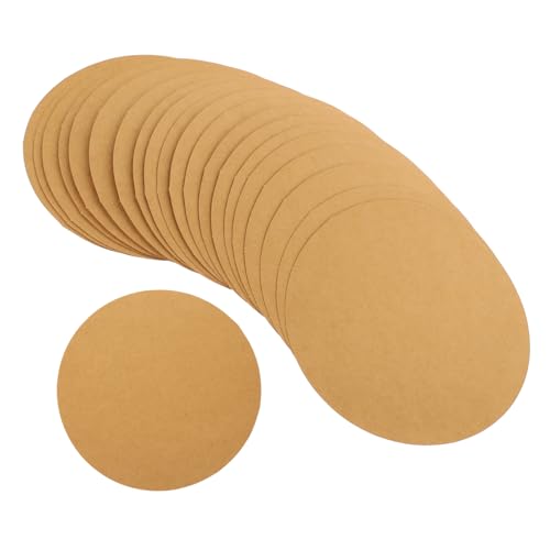 FONDOTIN 40 Stück Teiliges Rundes Kartonpapier Dicke DIY Malpappe aus Kraftpapier Stabile Art Paper Cards für Kinderbasteln Scrapbooking und Wanddekoration von FONDOTIN