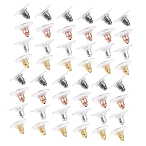 FONDOTIN 400 Stück Ohrstecker Verschluss Ohrstopper Metall Ohrring Stopper in Roségold Gold Silber Dunkelgrau Sichere DIY Schmuckzubehör für Ohrstecker Basteln und Schmuckherstellung FONDOTIN 400 Stück Ohrstecker Verschluss Ohrstopper Metall Ohrring Stopper in Roségold Gold Silber Dunkelgrau Sichere DIY Schmuckzubehör für Ohrstecker Basteln und Schmuckherstellung von FONDOTIN