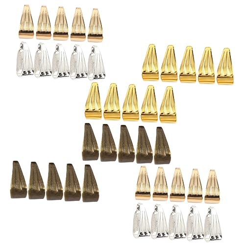 FONDOTIN 400Stücke Pendantschnallen DIY Schmuckzubehör Langlebige Antikbronze für Selbstgemachte und Anhänger von FONDOTIN