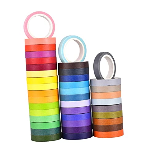 FONDOTIN 40Stücke Washi Tape Papierband für DIY Bastelprojekte Scrapbooking Journals und Planer Hochwertiges Klebeband für Anwendungen FONDOTIN 40Stücke Washi Tape Papierband für DIY Bastelprojekte Scrapbooking Journals und Planer Hochwertiges Klebeband für Anwendungen von FONDOTIN