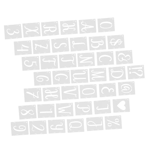 FONDOTIN 42 Stück Teiliges Buchstaben Zahlen Schablonen aus Langlebigem Pet Wiederverwendbar Ineinandergreifend Vielseitig für Malerei DIY Kunstprojekte Holz Stoff Wanddeko und Basteln FONDOTIN 42 Stück Teiliges Buchstaben Zahlen Schablonen aus Langlebigem Pet Wiederverwendbar Ineinandergreifend Vielseitig für Malerei DIY Kunstprojekte Holz Stoff Wanddeko und Basteln von FONDOTIN
