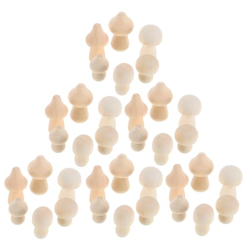 FONDOTIN 42 Stück Teiliges Unlackierte Holzpilz Miniaturen Vielseitig für DIY Kunstprojekte Bemalbare Holzfiguren für Heimdekoration Schreibtisch und Bücherregal Accessoires Leicht und FONDOTIN 42 Stück Teiliges Unlackierte Holzpilz Miniaturen Vielseitig für DIY Kunstprojekte Bemalbare Holzfiguren für Heimdekoration Schreibtisch und Bücherregal Accessoires Leicht und von FONDOTIN