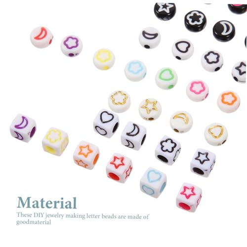 FONDOTIN 460 Stück Acryl Perlen Herz und Sternform Bunte Bastelperlen Spacer Perlen für Schmuckherstellung DIY Armbänder Halsketten Dekoration FONDOTIN 460 Stück Acryl Perlen Herz und Sternform Bunte Bastelperlen Spacer Perlen für Schmuckherstellung DIY Armbänder Halsketten Dekoration von FONDOTIN