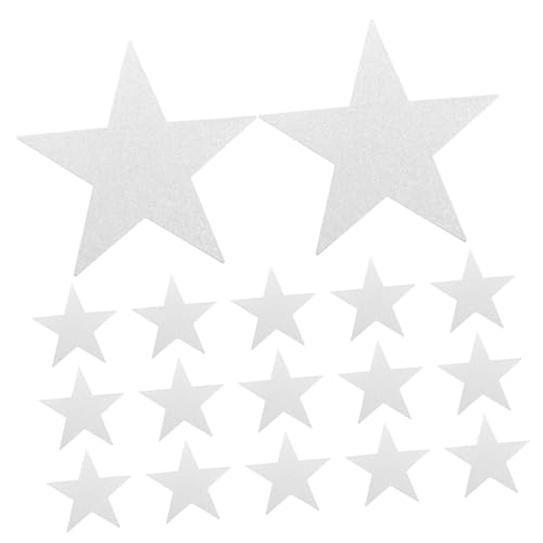 FONDOTIN 48 Stück Teiliges Glitzernde Stern Papierausschnitte für Klassenzimmerdekoration Diy Handlettering und Partys Robustes Material Doppelseitig Glitzernd für Interaktive von FONDOTIN
