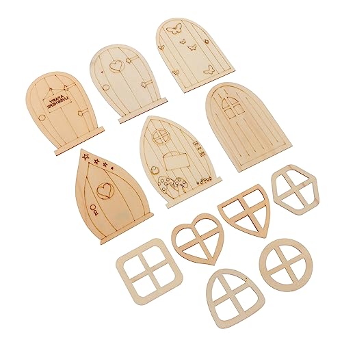 FONDOTIN 48 Stück Teiliges Holzfeentüren Unbemalte Diy Gartentüren für Kreative Bastelprojekte Leicht und Vielseitig Einsetzbar für Dekoration von Feenhäusern FONDOTIN 48 Stück Teiliges Holzfeentüren Unbemalte Diy Gartentüren für Kreative Bastelprojekte Leicht und Vielseitig Einsetzbar für Dekoration von Feenhäusern von FONDOTIN