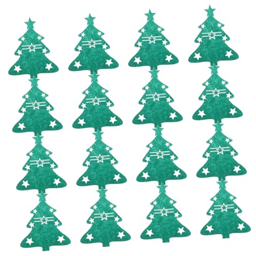 FONDOTIN 48 Teiliges Weihnachtsbesteckset Dekoration Entzückende Geschirrtasche Weihnachtsutensilienhalter Weihnachtssilberhalter Weihnachtssilberhalter Besteckhalter von FONDOTIN