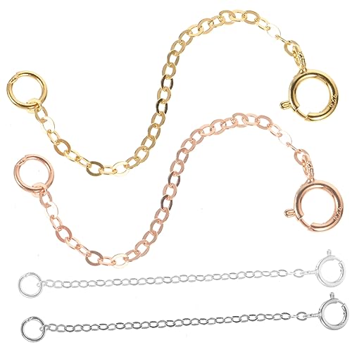 FONDOTIN 4Stücke DIY Kettenverlängerung Zubehör für Schmuckherstellung für Armbänder und Langlebig und Glatt von FONDOTIN