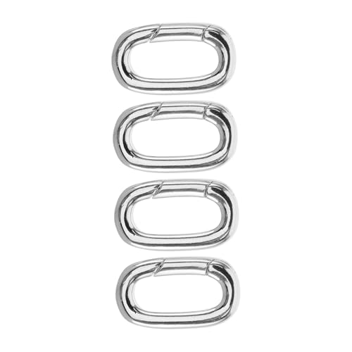 FONDOTIN 4Stücke Halskettenverschluss Armbandverlängerung Karabiner Verschluss für DIY Schmuckprojekte Robuste und Stilvolle Schmuckverschlüsse für und Armbänder von FONDOTIN