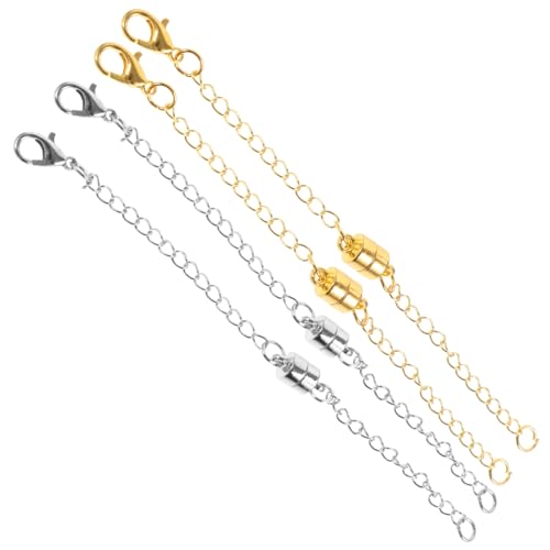FONDOTIN 4Stücke Magnetische Kettenverlängerungen für Armbänder DIY Schmuckverschlüsse für Schmuckprojekte und Bastelarbeiten FONDOTIN 4Stücke Magnetische Kettenverlängerungen für Armbänder DIY Schmuckverschlüsse für Schmuckprojekte und Bastelarbeiten von FONDOTIN