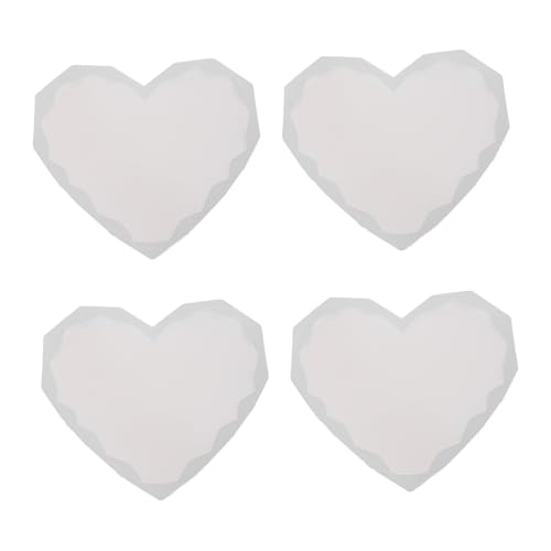 FONDOTIN 4Stücke Silikonform Herzform für Kristallopoxid DIY Gießform für Untersetzer Hitzebeständig Lebensmittelecht für Heimdekorationen und FONDOTIN 4Stücke Silikonform Herzform für Kristallopoxid DIY Gießform für Untersetzer Hitzebeständig Lebensmittelecht für Heimdekorationen und von FONDOTIN