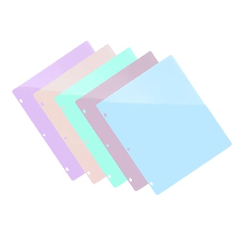 FONDOTIN 5 Blätter Kunststoff Bindertaschen Reißfest Leicht Transparente Folientaschen für Lose Dokumentenaufbewahrung Büro Schule Sichere Organisation FONDOTIN 5 Blätter Kunststoff Bindertaschen Reißfest Leicht Transparente Folientaschen für Lose Dokumentenaufbewahrung Büro Schule Sichere Organisation von FONDOTIN