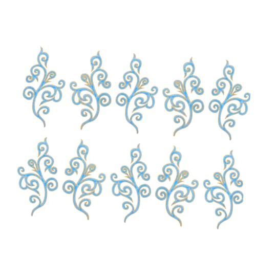 FONDOTIN 5 Paare Wolken Stickerei Applikationen Vintage Chinesische Cheongsam Patches zum Aufbügeln und Annähen Vielseitig für Hochzeitskleider Bühnenkostüme und Festliche Kleidung Geeignet von FONDOTIN