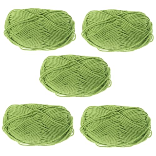 FONDOTIN 5 Rollen Baumwollgarn Weich und Hautfreundlich Mercerisiertes Handstrickgarn für DIY Pullover Mützen und Accessoires Langlebiges Farbenfrohes Garn für Kreative Handarbeiten FONDOTIN 5 Rollen Baumwollgarn Weich und Hautfreundlich Mercerisiertes Handstrickgarn für DIY Pullover Mützen und Accessoires Langlebiges Farbenfrohes Garn für Kreative Handarbeiten von FONDOTIN