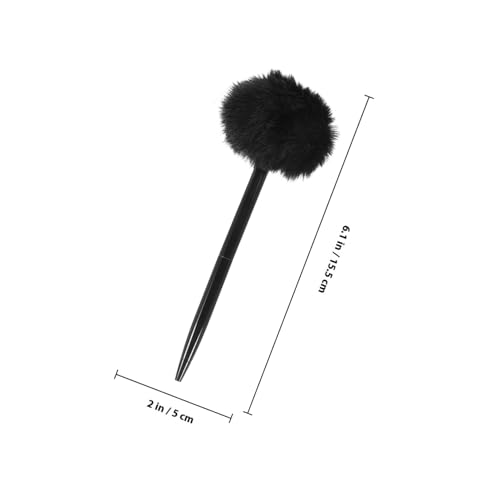 FONDOTIN 5 Stück Fluffy Kugelschreiber mit Plüschball Weiche Kugelschreiber mit Schneller Trocknung Glattes Schreiben Bunte Stifte für Schule Büro Geschenk und Kreatives Schreiben von FONDOTIN
