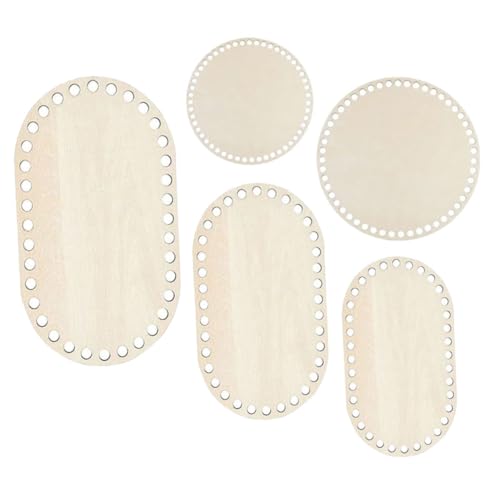 FONDOTIN 5 Stück Holz Korbböden Rund Oval Stabile Naturholz Basis für DIY Häkelkorb Taschenboden Zubehör Langlebige Handtaschenunterlage für Heim Büro Reise und Aufbewahrung FONDOTIN 5 Stück Holz Korbböden Rund Oval Stabile Naturholz Basis für DIY Häkelkorb Taschenboden Zubehör Langlebige Handtaschenunterlage für Heim Büro Reise und Aufbewahrung von FONDOTIN