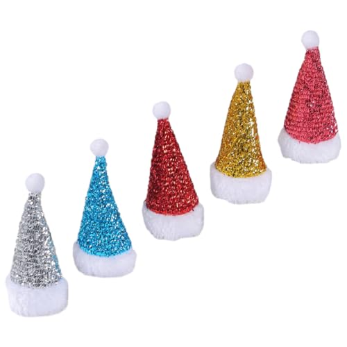 FONDOTIN 5 Stück Lollipop Weihnachtsmütze Weihnachtsdeko Requisiten Kappen Für Männer Plüsch Winzige Weihnachtsmütze Weihnachtsweinflaschen Flasche Weihnachtsmütze Rot FONDOTIN 5 Stück Lollipop Weihnachtsmütze Weihnachtsdeko Requisiten Kappen Für Männer Plüsch Winzige Weihnachtsmütze Weihnachtsweinflaschen Flasche Weihnachtsmütze Rot von FONDOTIN