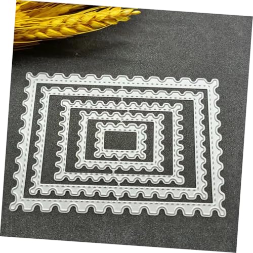 FONDOTIN 5 Stück Metallstanze Teilig Rechteckige Gewellte Kanten Stanzformen Silber für Scrapbooking DIY Dies aus Robustem Carbonstahl Präzise Kartengestaltung FONDOTIN 5 Stück Metallstanze Teilig Rechteckige Gewellte Kanten Stanzformen Silber für Scrapbooking DIY Dies aus Robustem Carbonstahl Präzise Kartengestaltung von FONDOTIN