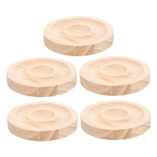 FONDOTIN 5 Stück Perlentabletts Holz, Perlenbretter, Armreifständer, Perlendesign-tablett, Schmuckständer, Halskettenhalter, Perlenarmbandplatte Für Die Aufbewahrung Von von FONDOTIN