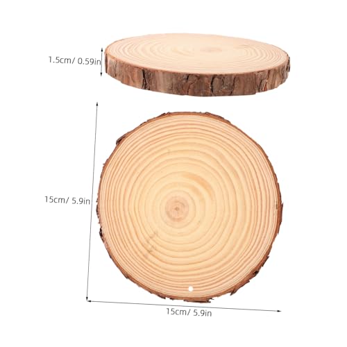 FONDOTIN 5 Stück Rustikale Holzscheiben Natürliche Baumscheiben für DIY Basteln Untersetzer Fotorequisiten Vielseitige Holzornamente FONDOTIN 5 Stück Rustikale Holzscheiben Natürliche Baumscheiben für DIY Basteln Untersetzer Fotorequisiten Vielseitige Holzornamente von FONDOTIN