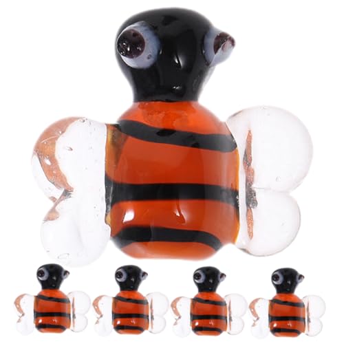 FONDOTIN 5 Stück Teiliges Bienen Charms aus Glasperlen Detaillierte Anhänger für Schmuckherstellung für Halsketten Armbänder Ohrringe und DIY Bastelprojekte FONDOTIN 5 Stück Teiliges Bienen Charms aus Glasperlen Detaillierte Anhänger für Schmuckherstellung für Halsketten Armbänder Ohrringe und DIY Bastelprojekte von FONDOTIN
