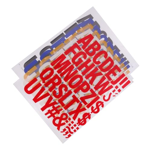 FONDOTIN 5 Stück Teiliges Bügelbuchstaben Aufbügler zum Aufbügeln für Kleidung DIY Stoffbuchstaben zum Reparieren und Verzieren von Shirts Jacken Taschen Hüten in Gelb Blau Rot von FONDOTIN