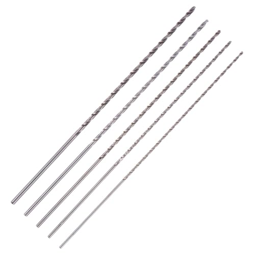 FONDOTIN 5 Stück Teiliges Extra Langes Bohrersatz aus Hochgeschwindigkeitsstahl mit Titanbeschichtung Schnellem Schneidleistung Selbstzentrierender Spitze Verschleißfestigkeit für FONDOTIN 5 Stück Teiliges Extra Langes Bohrersatz aus Hochgeschwindigkeitsstahl mit Titanbeschichtung Schnellem Schneidleistung Selbstzentrierender Spitze Verschleißfestigkeit für von FONDOTIN