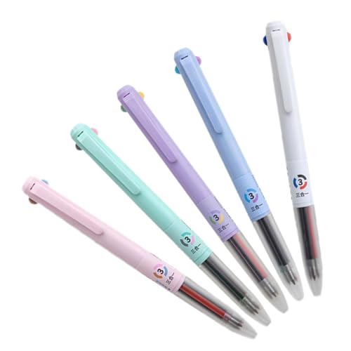 FONDOTIN 5 Stück Teiliges Kugelschreiber Multifunktions Stifte für Schüler Niedliche Langlebige Ballpoint Pens mit Glatter Tinte für Schule Büro und Zeichnungen FONDOTIN 5 Stück Teiliges Kugelschreiber Multifunktions Stifte für Schüler Niedliche Langlebige Ballpoint Pens mit Glatter Tinte für Schule Büro und Zeichnungen von FONDOTIN