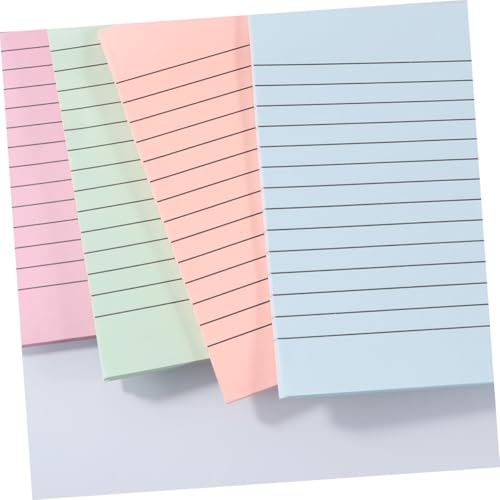 FONDOTIN 5 Stück Teiliges Memo Pad mit Farbigen Gestreiften Selbstklebenden Haftnotizen Wiederverwendbar Praktisch für Büro Schule und Zuhause Praktische Notizzettel für Listen und von FONDOTIN