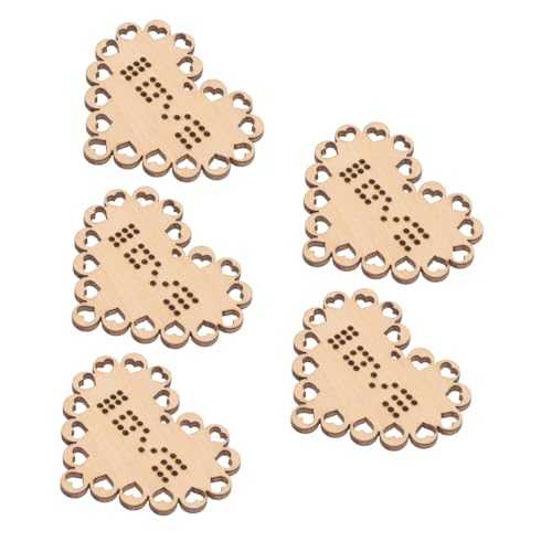 FONDOTIN 5 Stück Teiliges Mini Kreuzstich Holzchips Langlebiges DIY Holzbrett mit Dekorativem Hohlloch Verarbeitung ohne Grate für Handstickerei und Kreative Bastelprojekte FONDOTIN 5 Stück Teiliges Mini Kreuzstich Holzchips Langlebiges DIY Holzbrett mit Dekorativem Hohlloch Verarbeitung ohne Grate für Handstickerei und Kreative Bastelprojekte von FONDOTIN