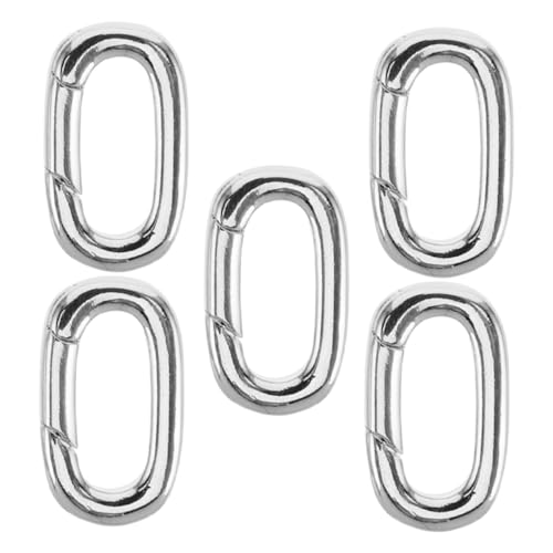 FONDOTIN 5 Stück Teiliges Ovale Schmuckverbinder Langlebigem Material Sicherer Karabiner Verschluss für Halsketten Armbänder und Anhänger Vielseitig für Diy Schmuckherstellung Geeignet FONDOTIN 5 Stück Teiliges Ovale Schmuckverbinder Langlebigem Material Sicherer Karabiner Verschluss für Halsketten Armbänder und Anhänger Vielseitig für Diy Schmuckherstellung Geeignet von FONDOTIN