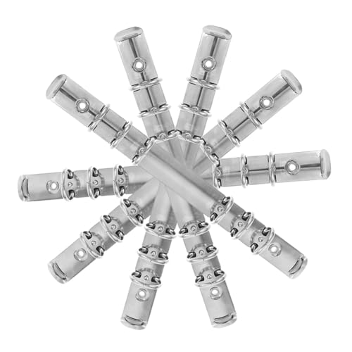 FONDOTIN 5 Stück Teiliges Ring Metall Binder Mechanismus Ersatzset für Ringbuch Planer Robustes Ringbuchsystem zum Einfachen Erweitern und Schließen Kompatibel mit Notizbuch und von FONDOTIN