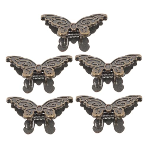 FONDOTIN 5 Stück Teiliges Schmetterlings-binder Clips Metall Kleine Klemmen für Dokumente Fotos Notizen Dekorative Büroklammern für Schule Homeoffice und Kreative Organisation von FONDOTIN