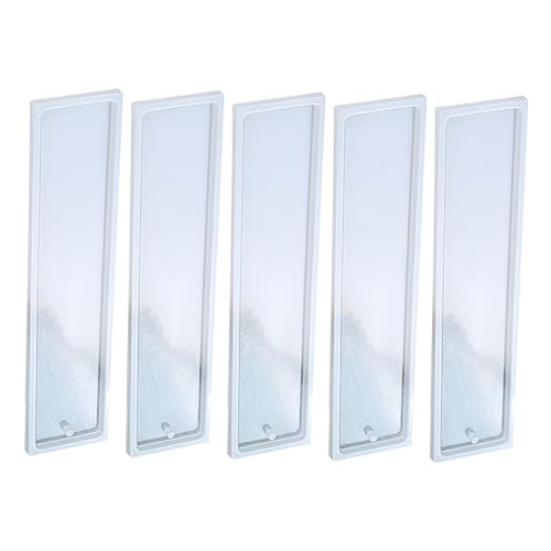 FONDOTIN 5 Stück Teiliges Silikon Lesezeichen Formen Flexible und Langlebige DIY Gießform mit Glatter Oberfläche für Anhänger für Epoxidharz Schmuck Schlüsselanhänger Taschen und FONDOTIN 5 Stück Teiliges Silikon Lesezeichen Formen Flexible und Langlebige DIY Gießform mit Glatter Oberfläche für Anhänger für Epoxidharz Schmuck Schlüsselanhänger Taschen und von FONDOTIN
