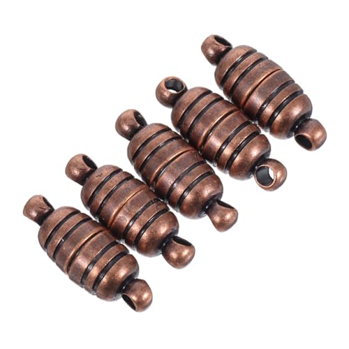 FONDOTIN 5 Stück Vintage Kupfer Magnetverschluss für Diy Schmuckherstellung Robuste Kettenverschlüsse für Armbänder für Bastelprojekte von FONDOTIN