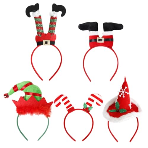 FONDOTIN 5 Stücke Weihnachten Baum Ornament Weihnachten Kostüme Weihnachten Kostüm Vlies Stoff Kunststoff Weihnachten Stirnband FONDOTIN 5 Stücke Weihnachten Baum Ornament Weihnachten Kostüme Weihnachten Kostüm Vlies Stoff Kunststoff Weihnachten Stirnband von FONDOTIN