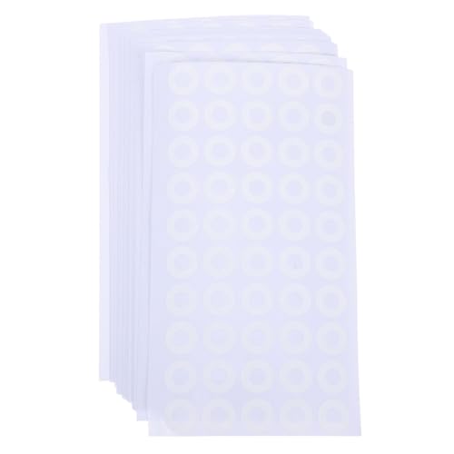 FONDOTIN 50 Blatt Lochverstärker Aufkleber Runde PVC Verstärkungssticker mit Starker Haftung Selbstklebende Etiketten für Schnellhefter Papierlocher Kalender und Rezeptbücher FONDOTIN 50 Blatt Lochverstärker Aufkleber Runde PVC Verstärkungssticker mit Starker Haftung Selbstklebende Etiketten für Schnellhefter Papierlocher Kalender und Rezeptbücher von FONDOTIN