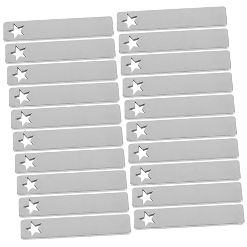 FONDOTIN 50 Stück Edelstahl Gravur Blanko Anhänger Rechteckige Metallplatten für Schmuckherstellung DIY Gravur Etiketten Robuste Blanko Metallanhänger für Haustierhalsbänder und FONDOTIN 50 Stück Edelstahl Gravur Blanko Anhänger Rechteckige Metallplatten für Schmuckherstellung DIY Gravur Etiketten Robuste Blanko Metallanhänger für Haustierhalsbänder und von FONDOTIN