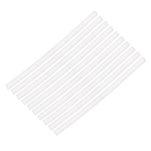FONDOTIN 50 Stück Heißklebesticks Transparent Weiß Flexible DIY Klebestifte für Holz Metall Papier Geruchsneutral Kompatibel mit Meisten Heißklebepistolen Langlebig und Vielseitig von FONDOTIN